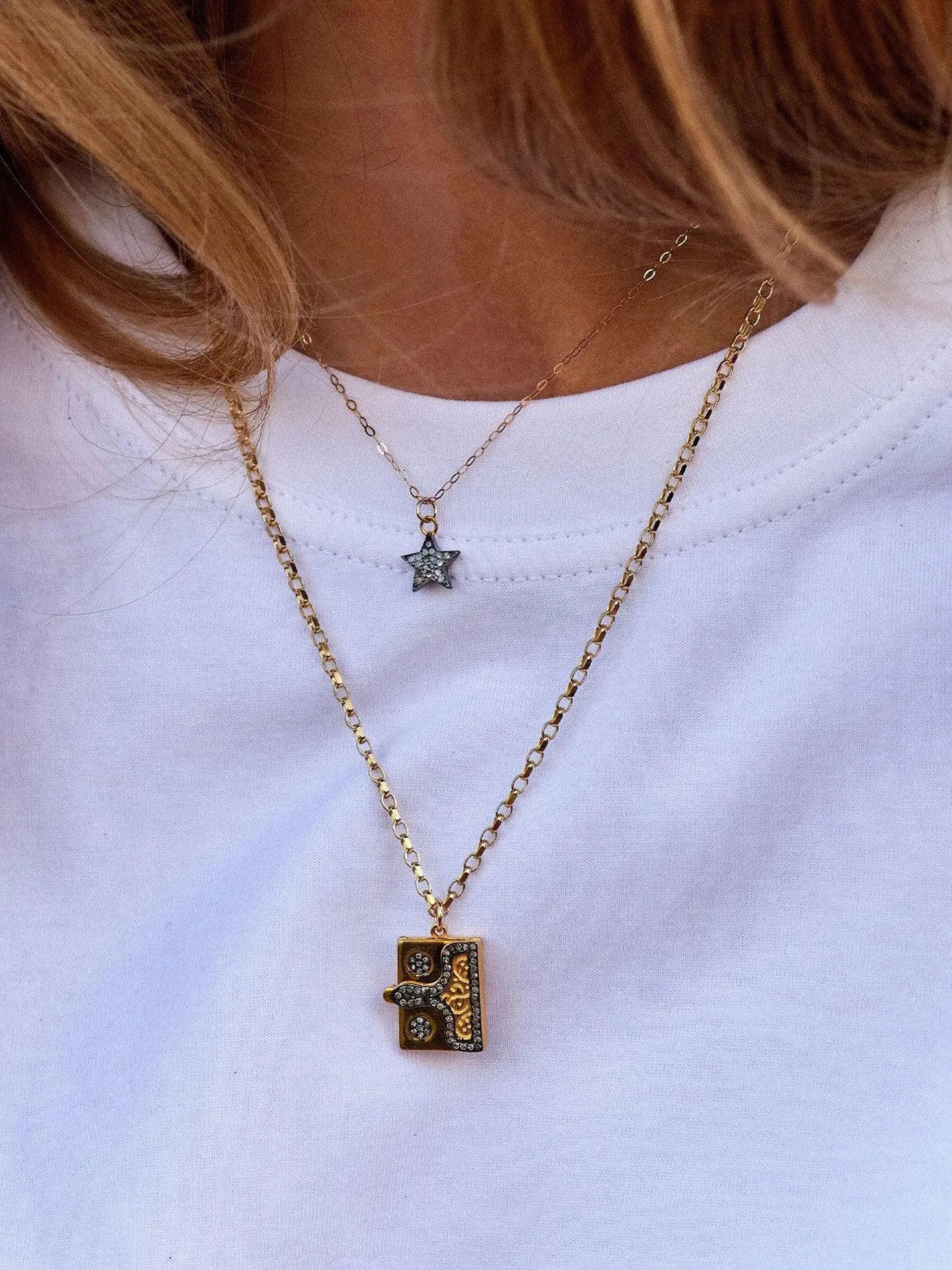 Diamond book of life locket