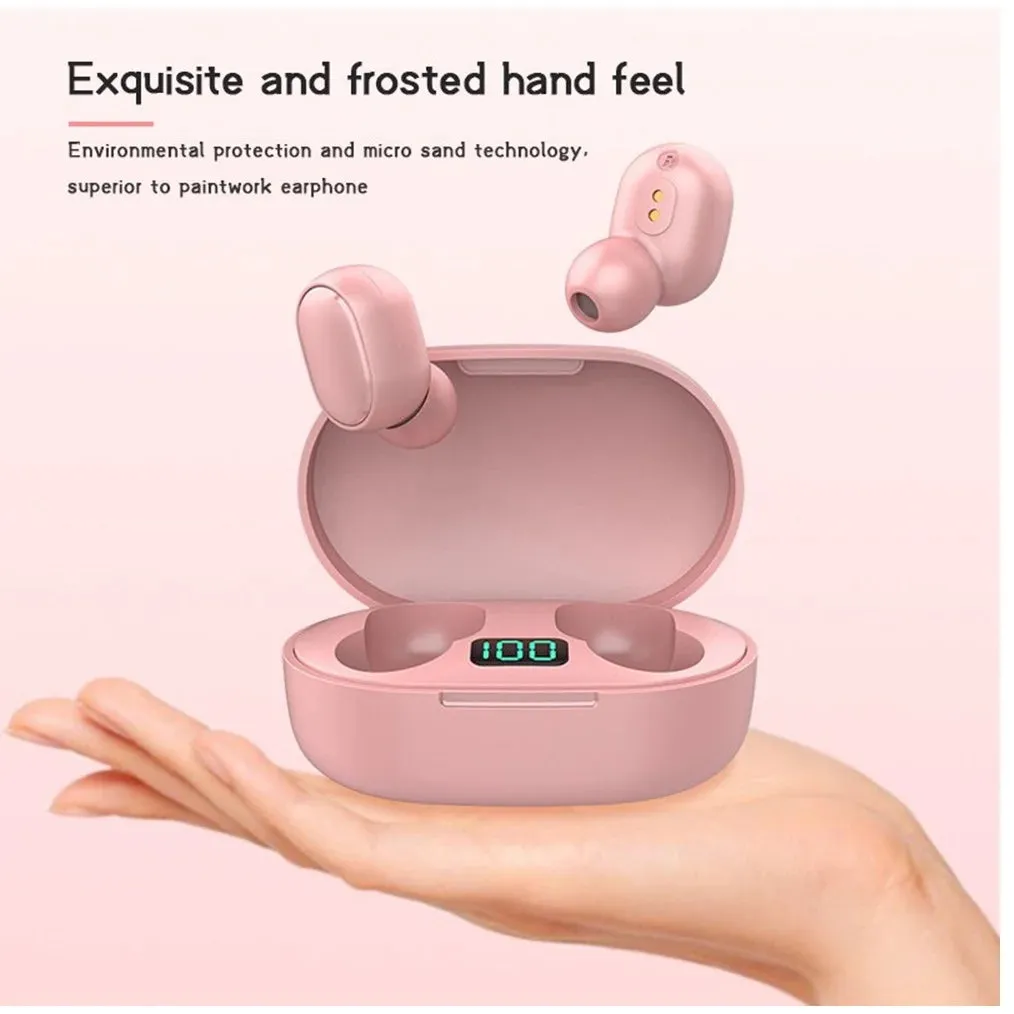 E6S Wireless Bluetooth 5.0 Earbuds - Macaron