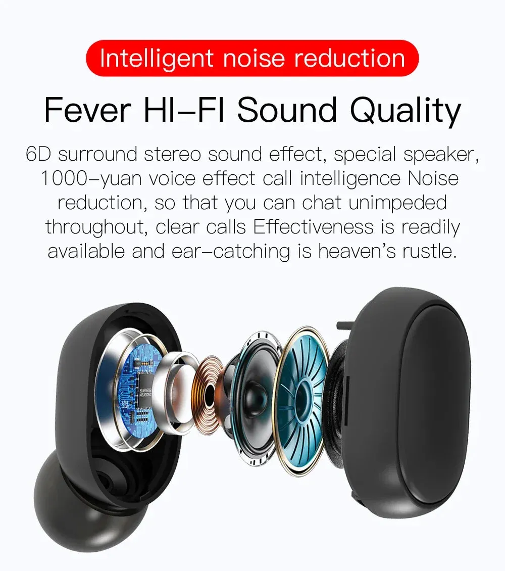 E6S Wireless Bluetooth 5.0 Earbuds - Macaron