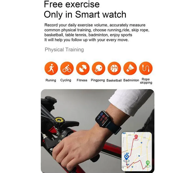 E86 Smartwatch (TPU Red)