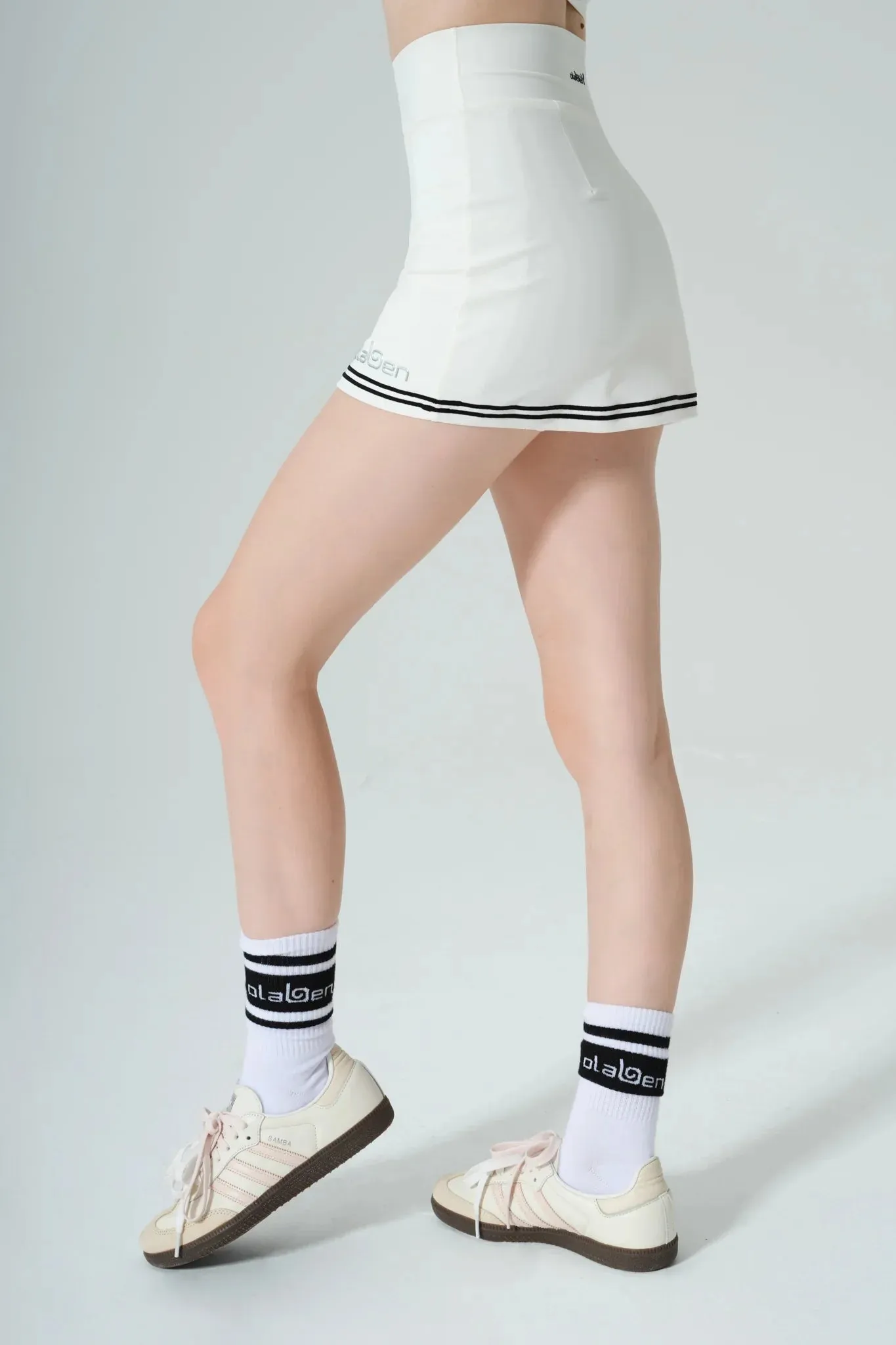 Electric A line Skirt - White