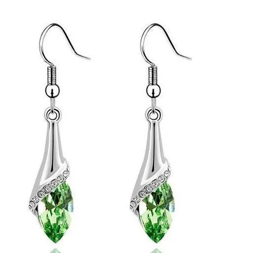 Fashion Water Drop Plated Silver dangle long Earrings for Women Earrings for Women Jewellery