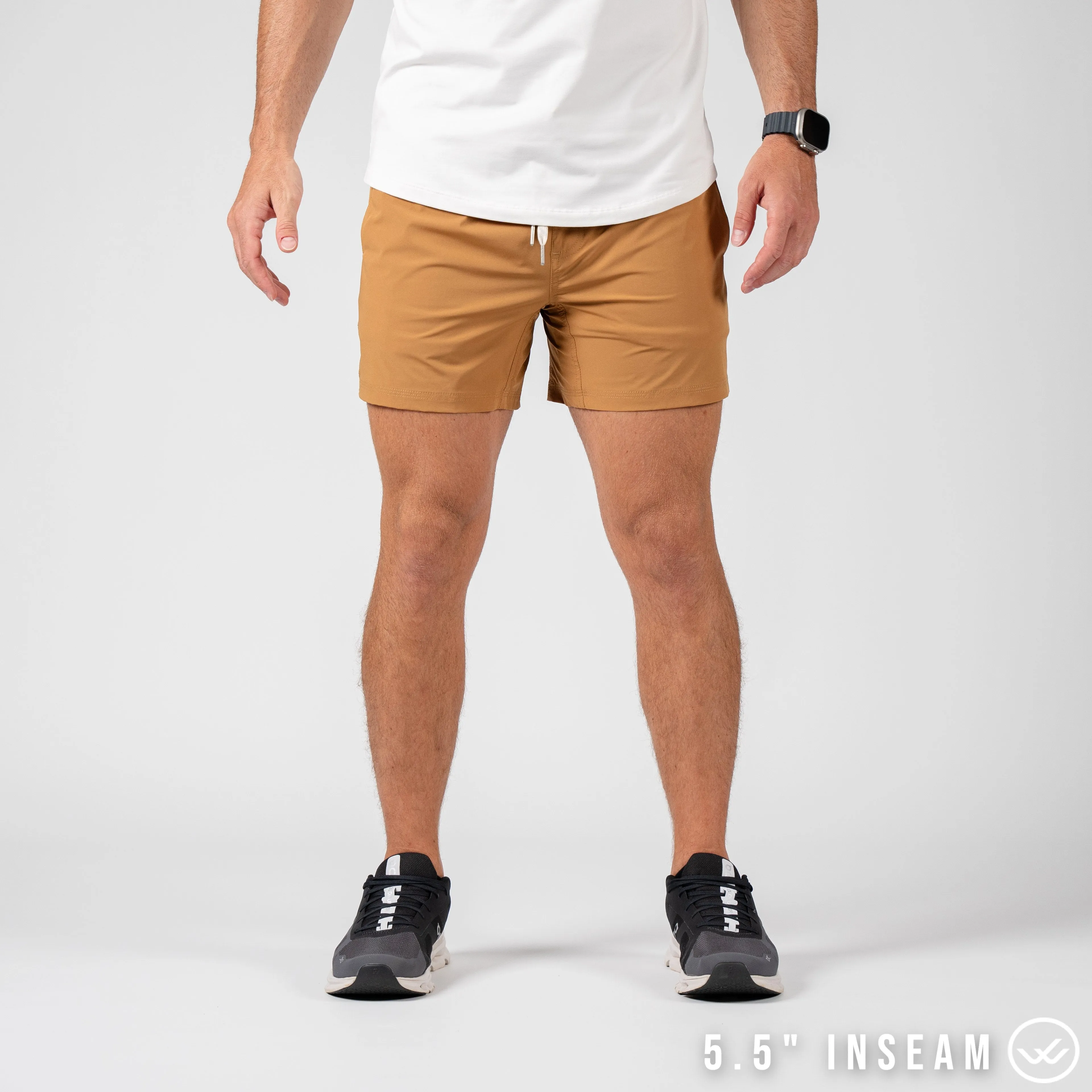 Flow 2.0 Short (Athletic) - Turmeric 5.5" & 7" - Linerless