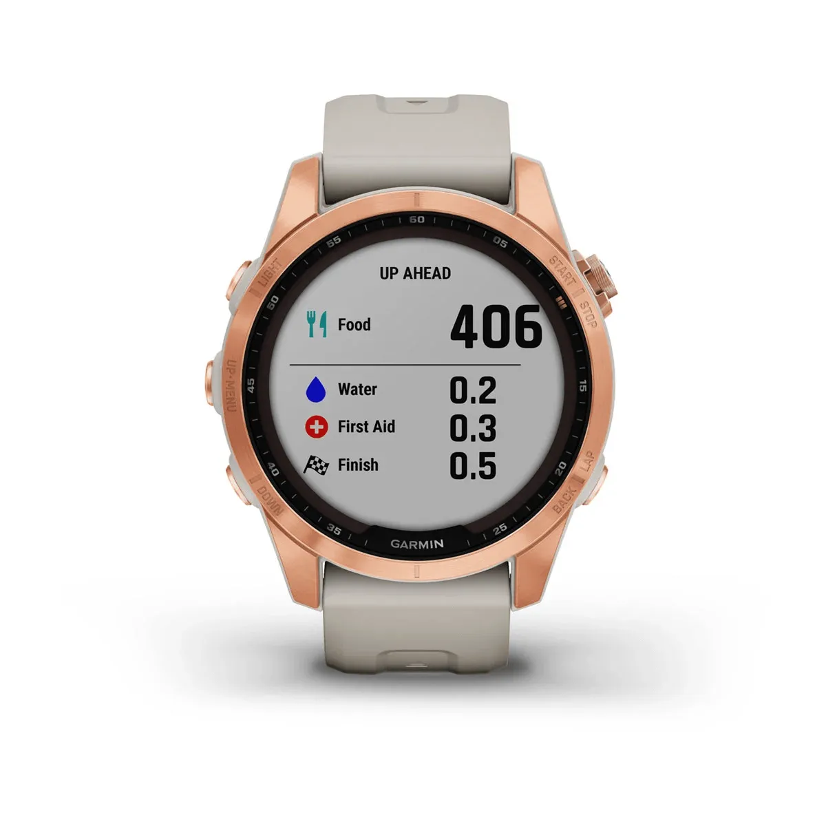 fēnix® 7S – Solar Edition - Rose Gold with Light Sand Band - 010-02539-11
