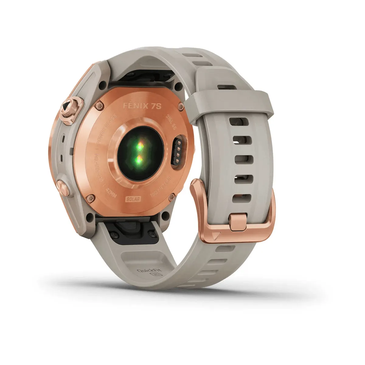 fēnix® 7S – Solar Edition - Rose Gold with Light Sand Band - 010-02539-11