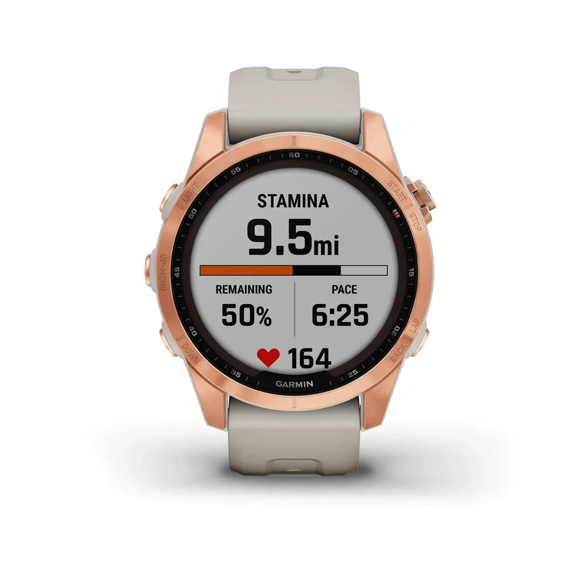 fēnix® 7S – Solar Edition - Rose Gold with Light Sand Band - 010-02539-11