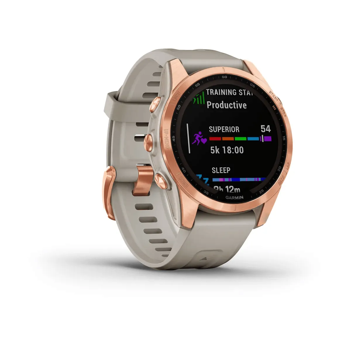 fēnix® 7S – Solar Edition - Rose Gold with Light Sand Band - 010-02539-11