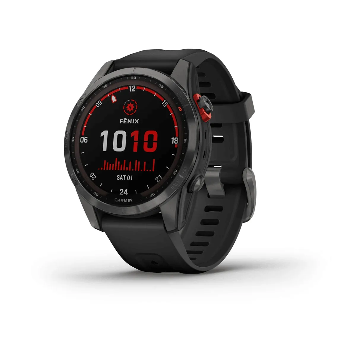 fēnix® 7S – Solar Edition - Slate Gray with Black Band - 010-02539-13
