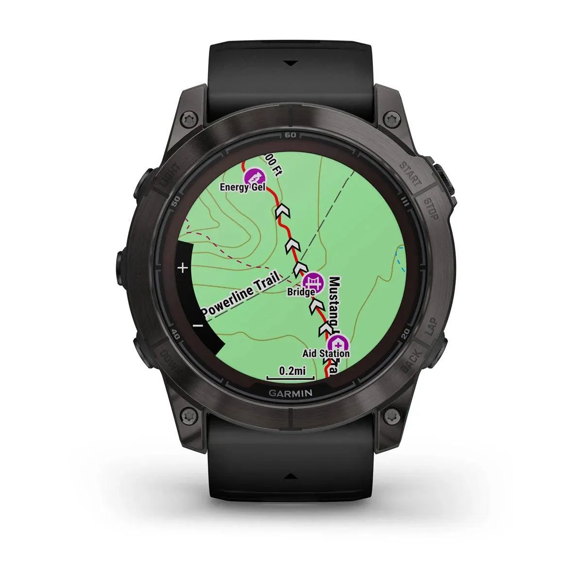 fēnix® 7X Pro – Sapphire Solar Edition - Carbon Gray DLC Titanium with Black Band - 010-02778-12