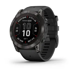 fēnix® 7X Pro – Sapphire Solar Edition - Carbon Gray DLC Titanium with Black Band - 010-02778-12