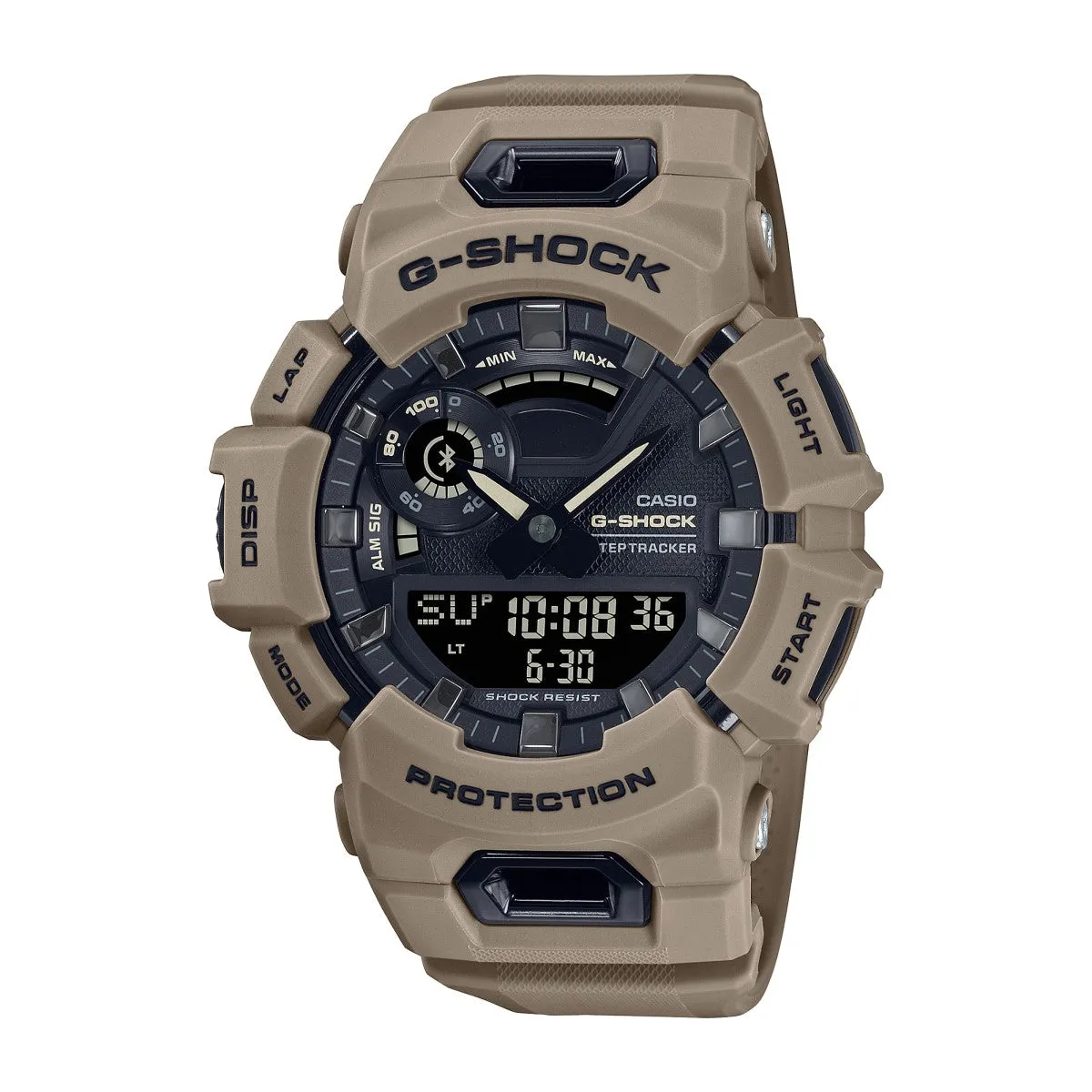 G-Shock Bluetooth Connected with 51X48 MM Grey Round Dial Resin Band Strap. GBA900UU-5A