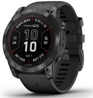 Garmin Fenix 7X Pro Sapphire Solar Carbon Grey Titanium