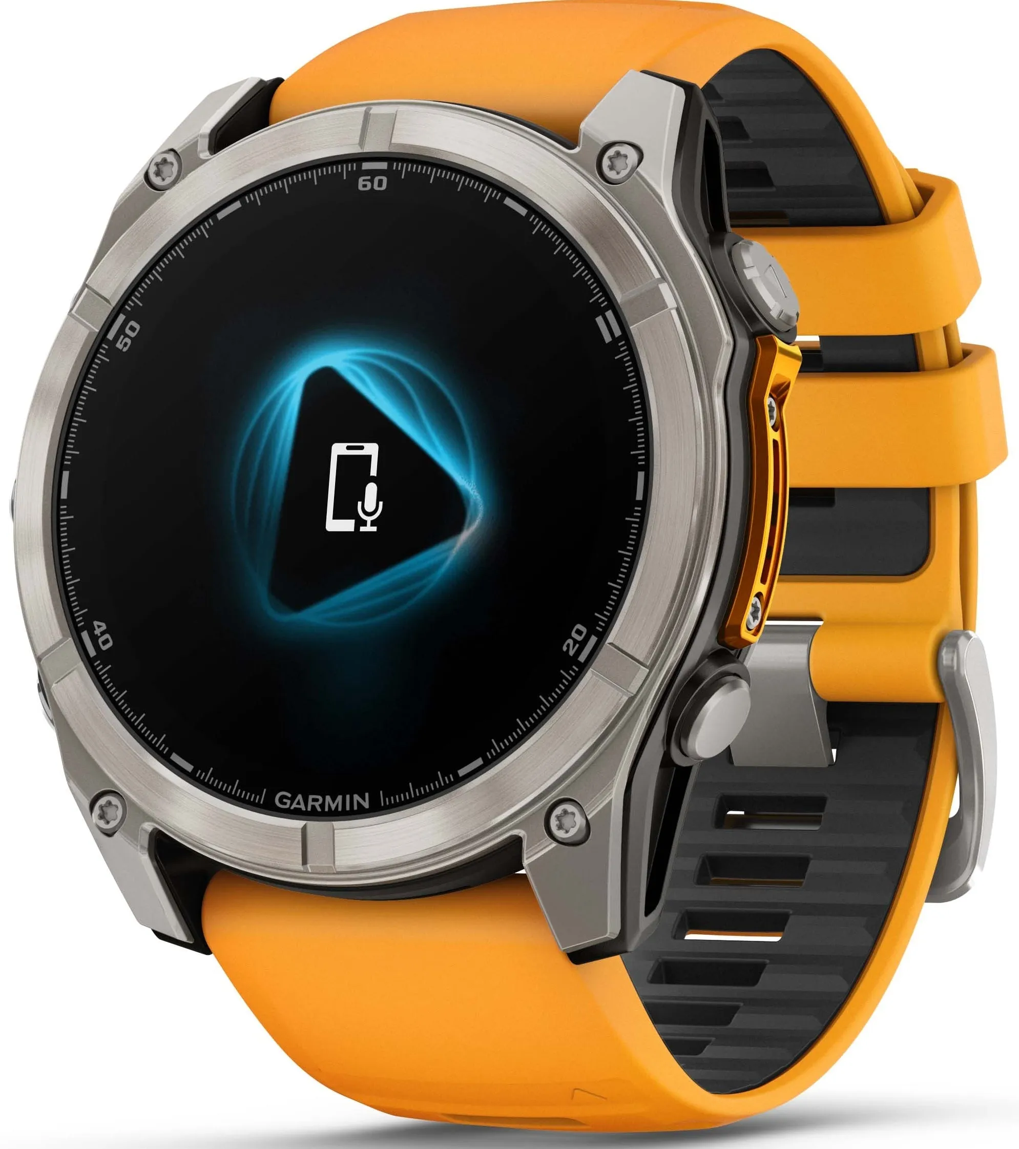 Garmin Fenix 8 51mm Sapphire AMOLED Graphite Spark Orange Titanium Silicone