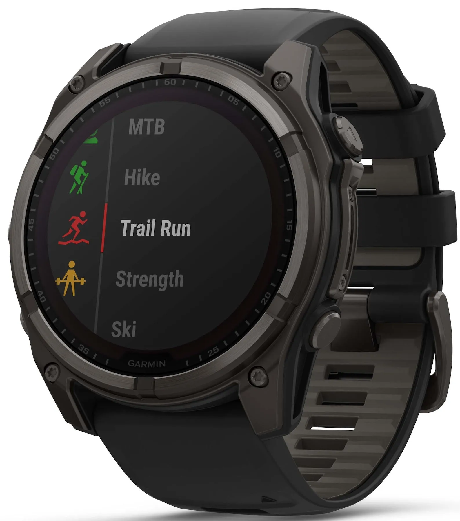 Garmin Fenix 8 51mm Sapphire Solar Carbon Grey DLC Titanium Black Pebble Grey Silicone