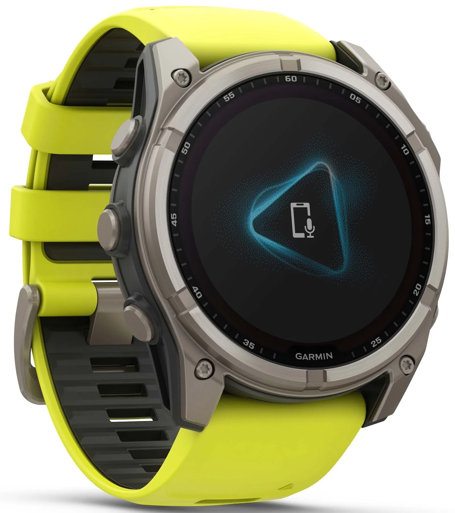 Garmin Fenix 8 51mm Sapphire Solar Titanium Amp Yellow Graphite Silicone
