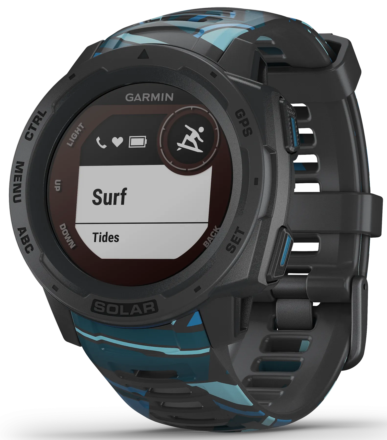 Garmin Watch Instinct Solar Surf Edition Pipeline