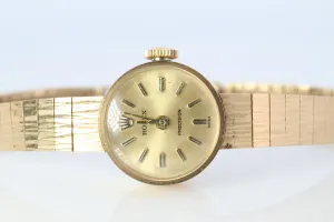 Genuine Rolex Watch. 9k YG Ladies Rolex Mechanical Windup Watch.