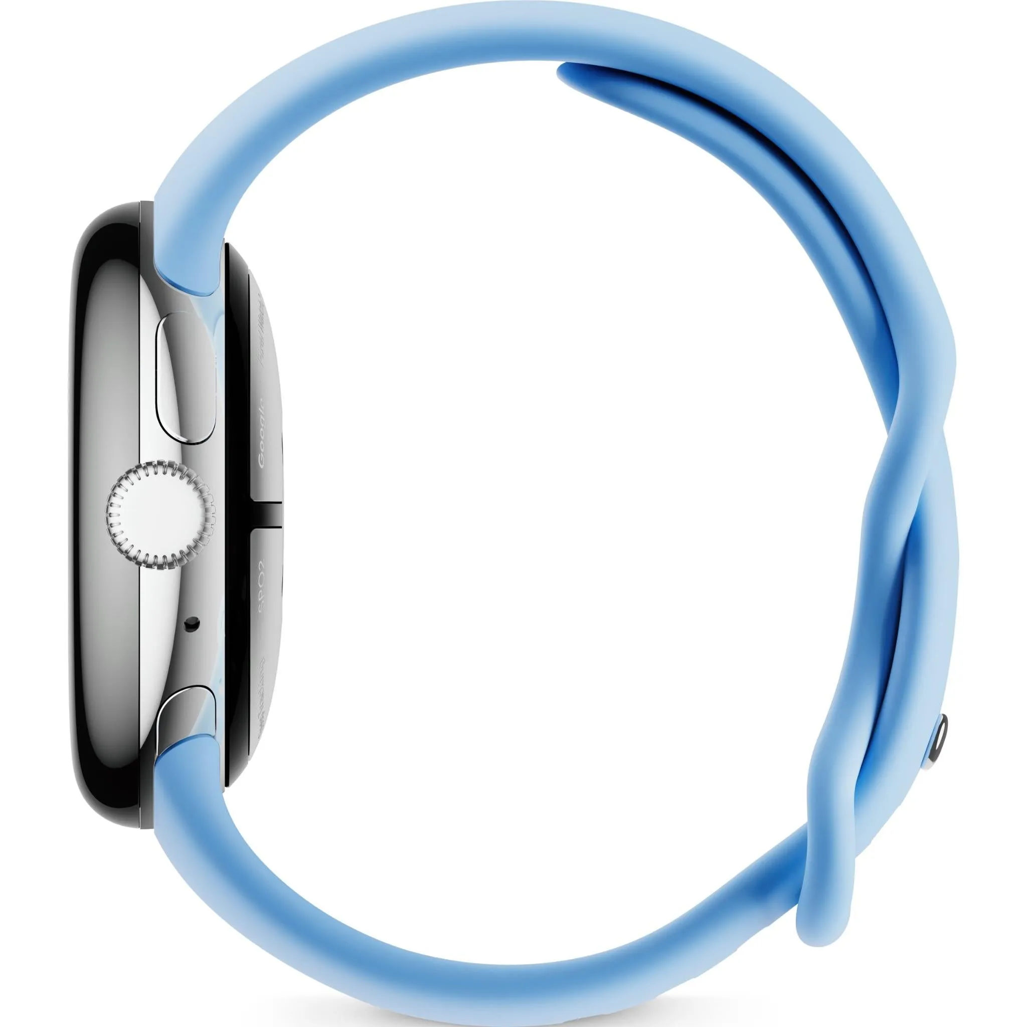 Google Pixel Watch 2 LTE (Polished Silver with Bay Active Band)