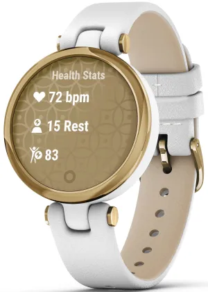 GRM Watch Lily Light Gold White Case and Italian Leather Band