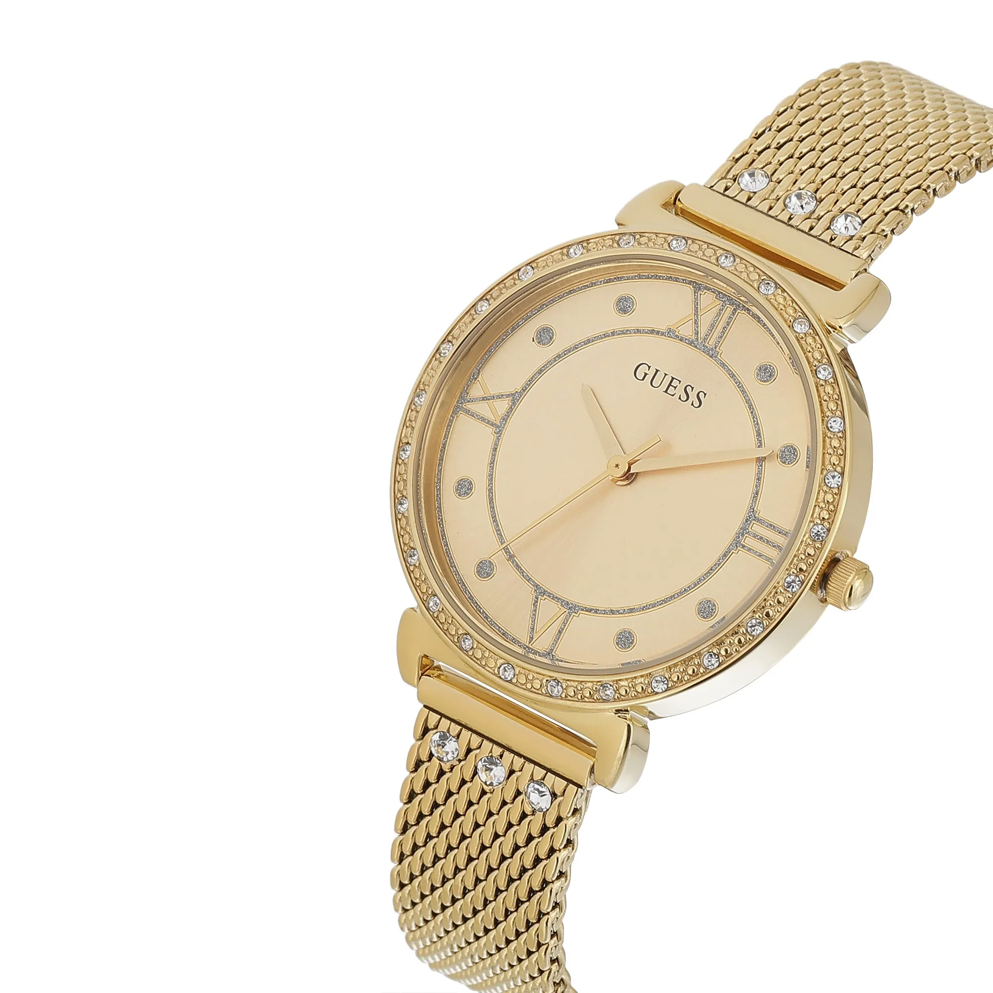 Guess Champagne Dial Women Watch - U1289L2M