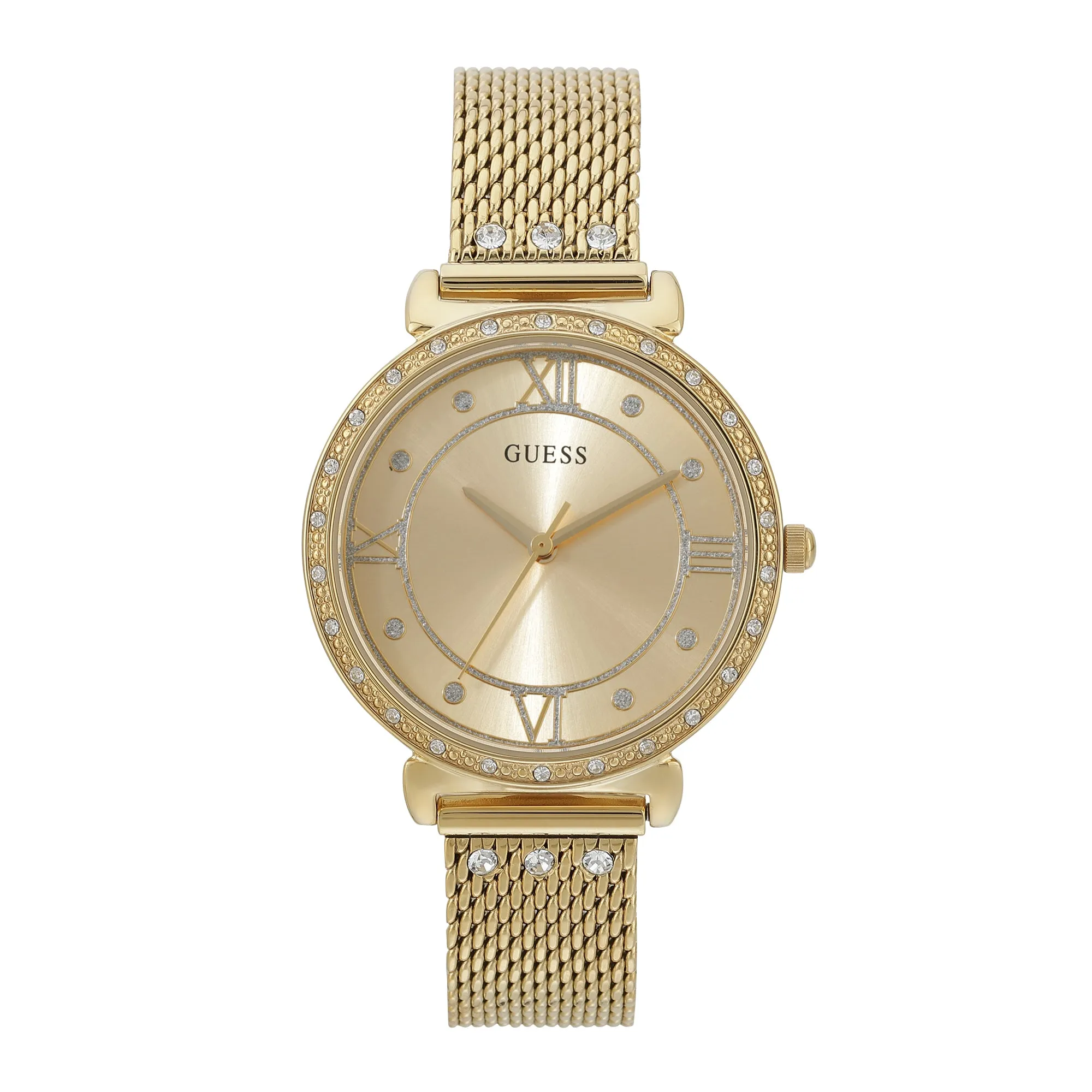 Guess Champagne Dial Women Watch - U1289L2M
