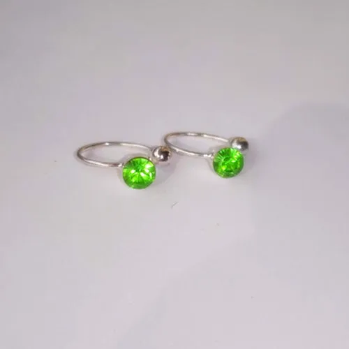Hot Sale 16 Colors Clip On Earrings For Women 4mm Crystal Ear Cuff Jewelry Fake Piercing Zinc Alloy Ear Clips Oringe Girl Gift
