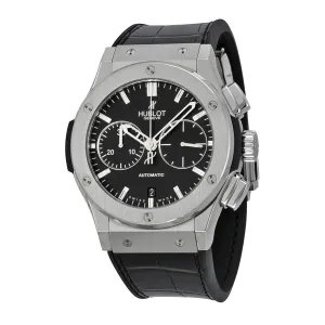 Hublot Classic Fusion Black Dial Black Leather Automatic Men's Watch 521.NX.1170.LR