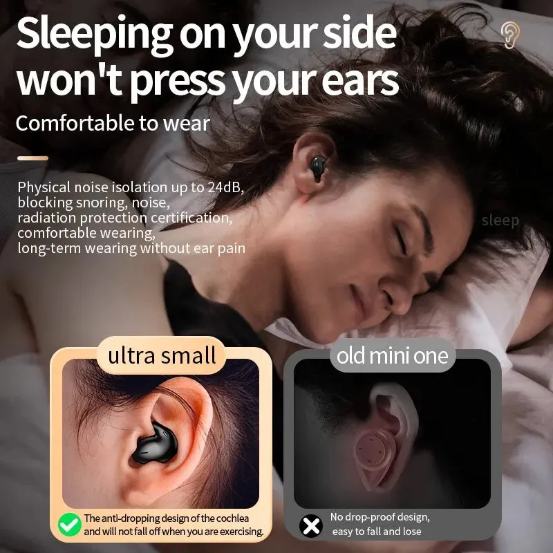 Invisible Sleep Wireless Earbuds - Bluetooth 5.3 Headset
