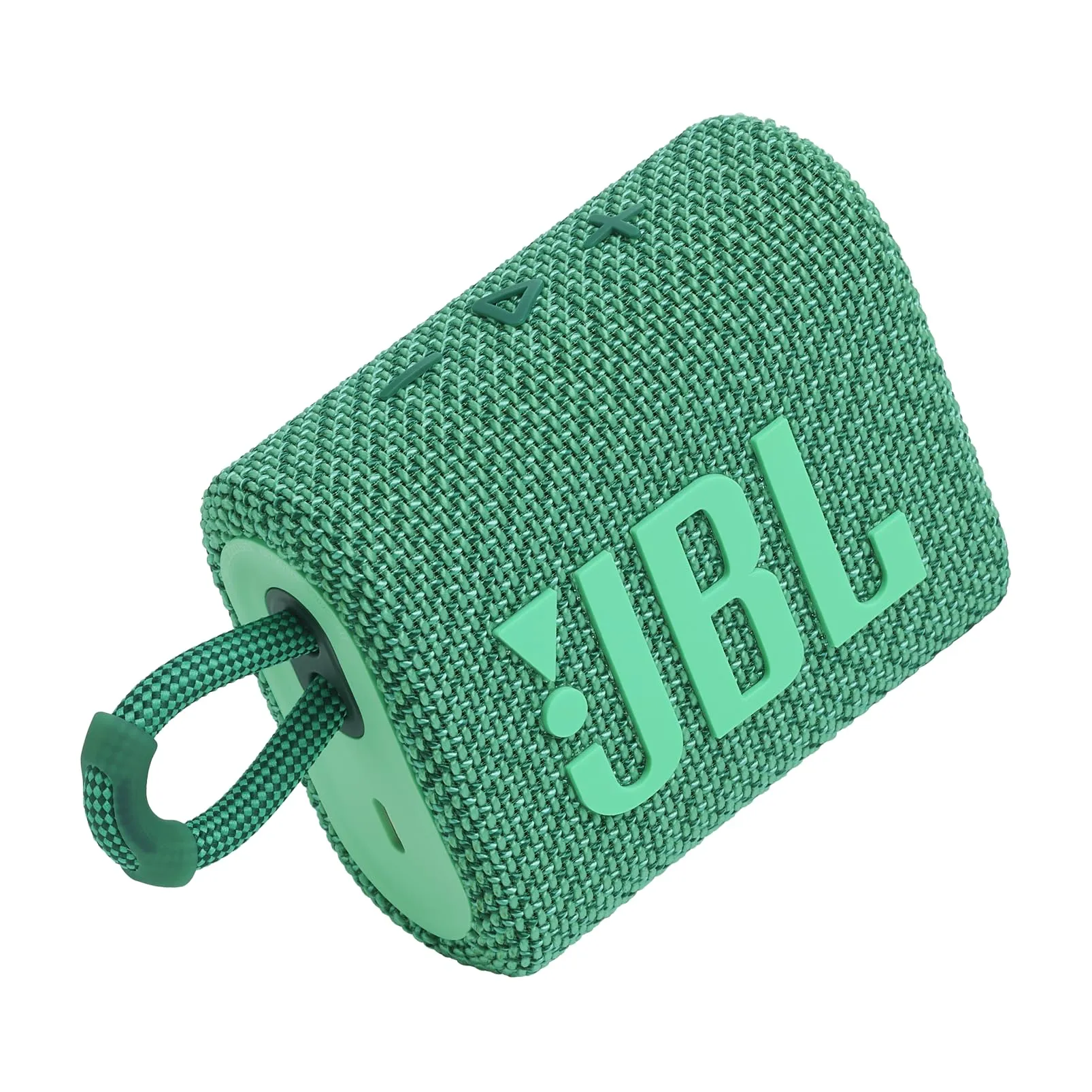 JBL Go 3 Eco - Portable Mini Bluetooth Speaker, big audio and punchy bass, IP67 waterproof and dustproof, 5 hours of playtime, Made in part with recycled materials (Eco Green)