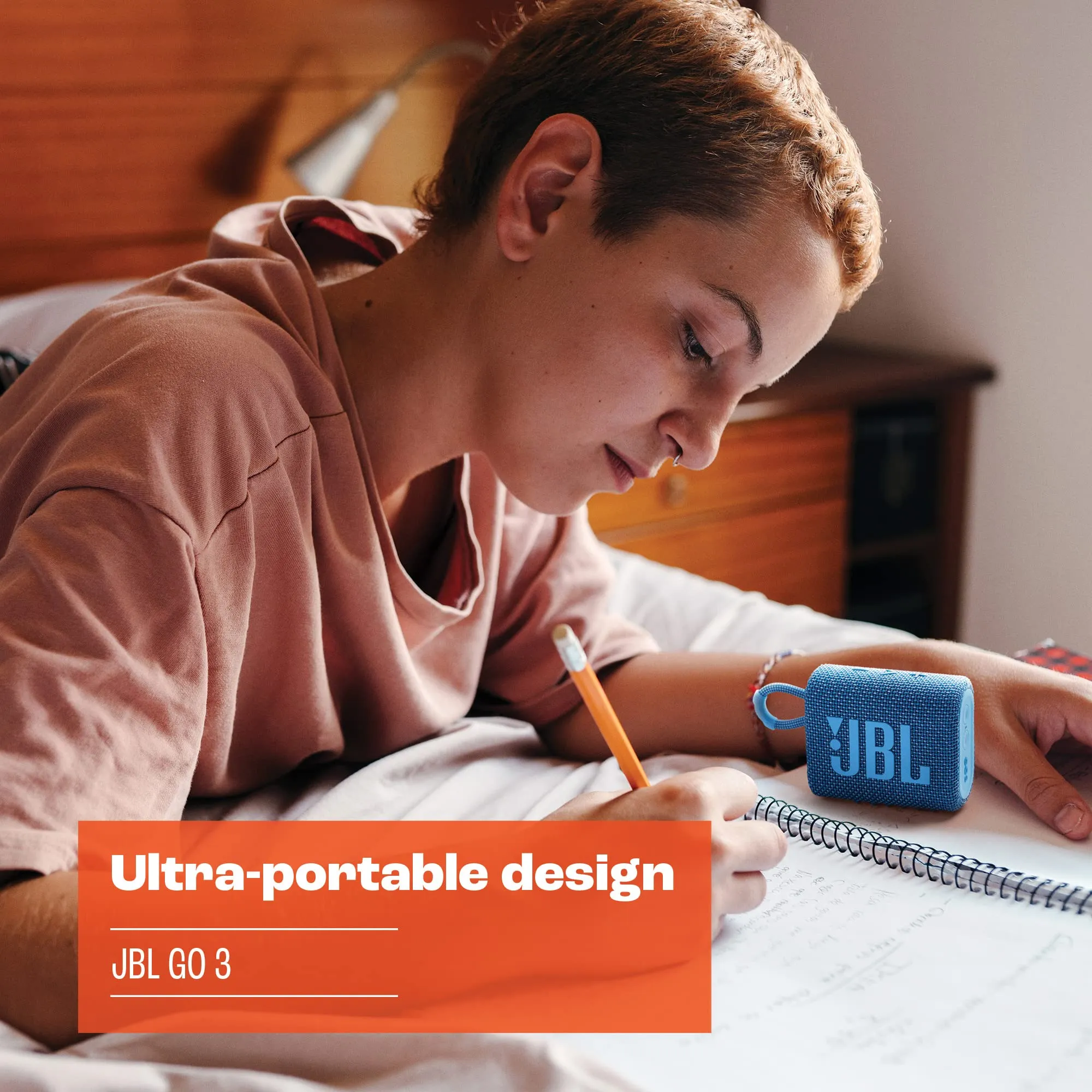 JBL Go 3 Eco - Portable Mini Bluetooth Speaker, big audio and punchy bass, IP67 waterproof and dustproof, 5 hours of playtime, Made in part with recycled materials (Eco Green)