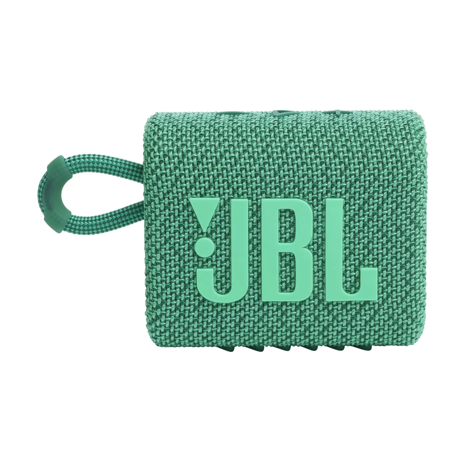JBL Go 3 Eco - Portable Mini Bluetooth Speaker, big audio and punchy bass, IP67 waterproof and dustproof, 5 hours of playtime, Made in part with recycled materials (Eco Green)