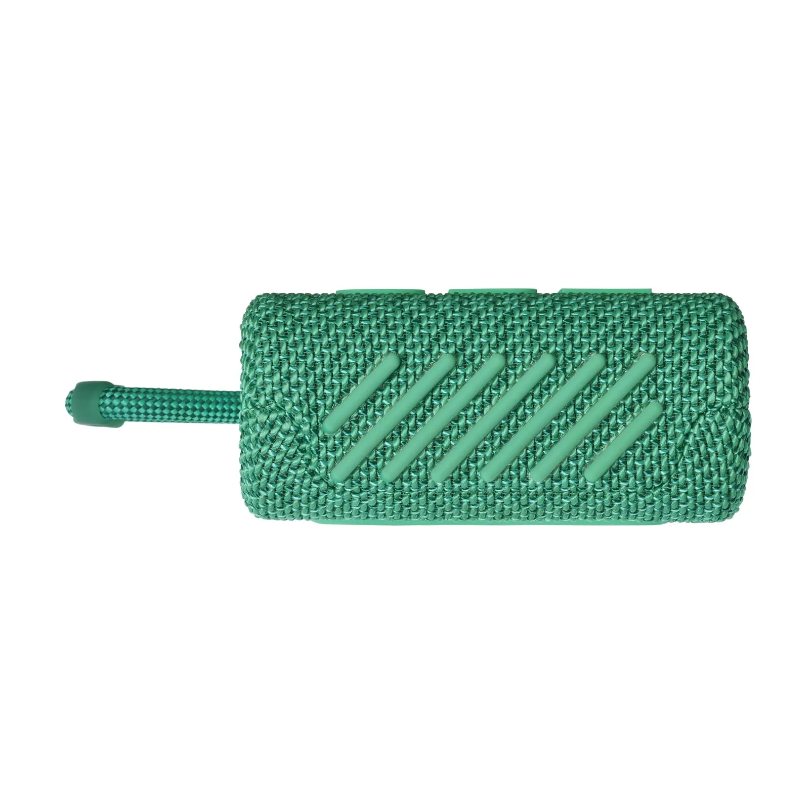 JBL Go 3 Eco - Portable Mini Bluetooth Speaker, big audio and punchy bass, IP67 waterproof and dustproof, 5 hours of playtime, Made in part with recycled materials (Eco Green)