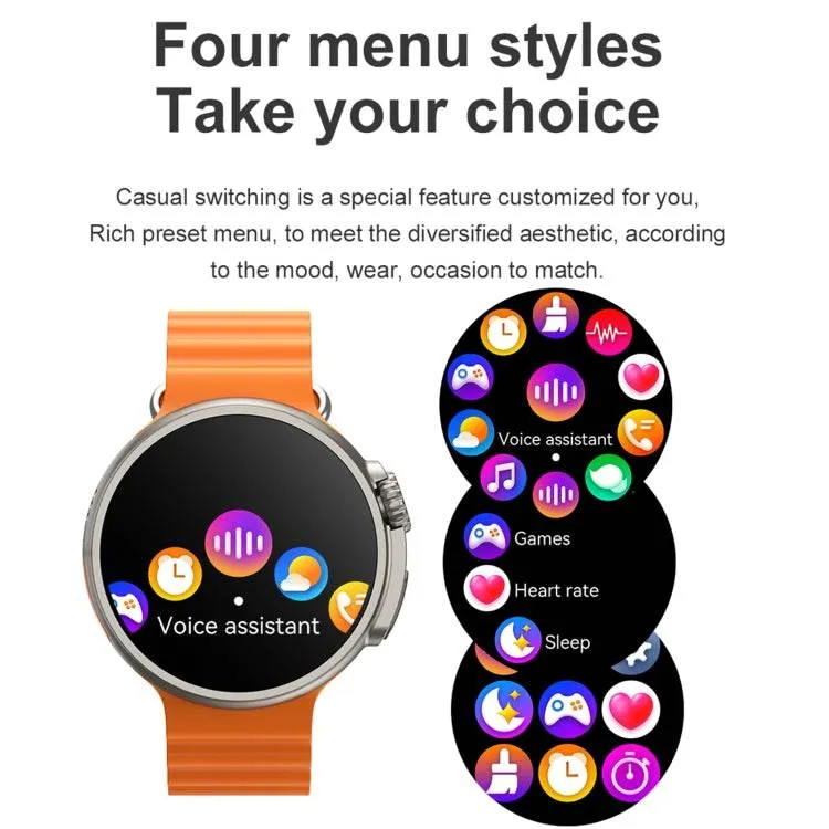 K9 Ultra Pro 1.39" Waterproof Smart Watch with Bluetooth Calling, NFC, and Health Monitoring Features
