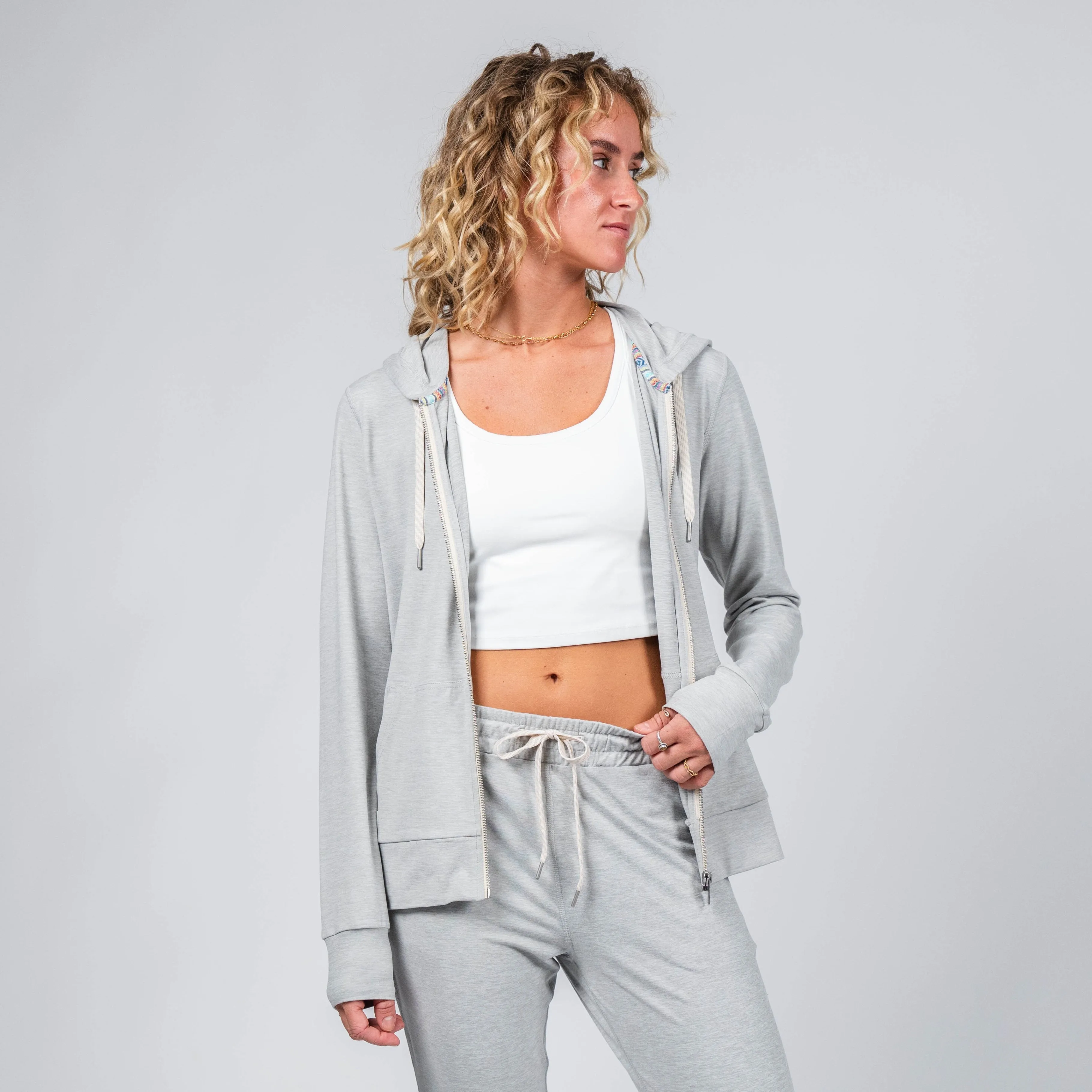 Kozie Zip-Hoodie - Ash