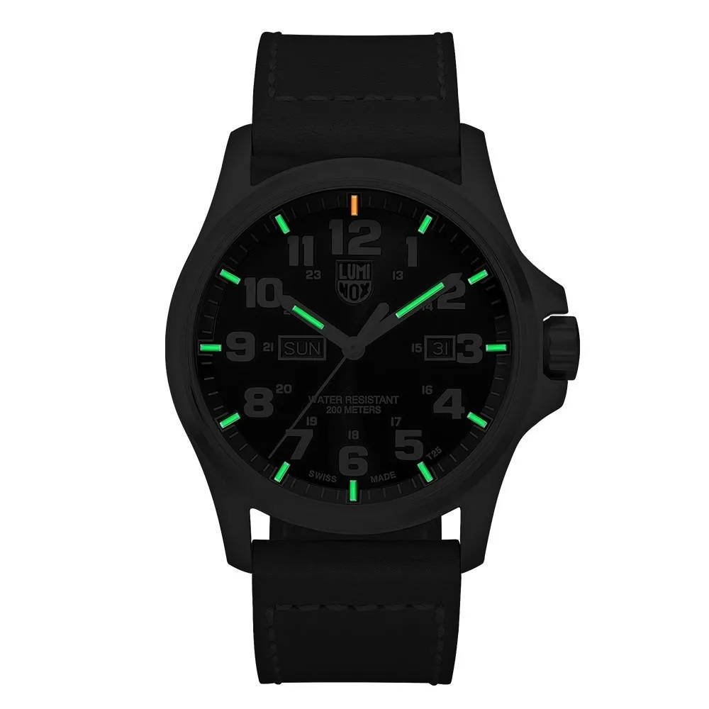 Luminox Atacama Field Day Date 1920 Mens Brown Leather Band Blue Dial Quartz Analog Watch - XL.1924