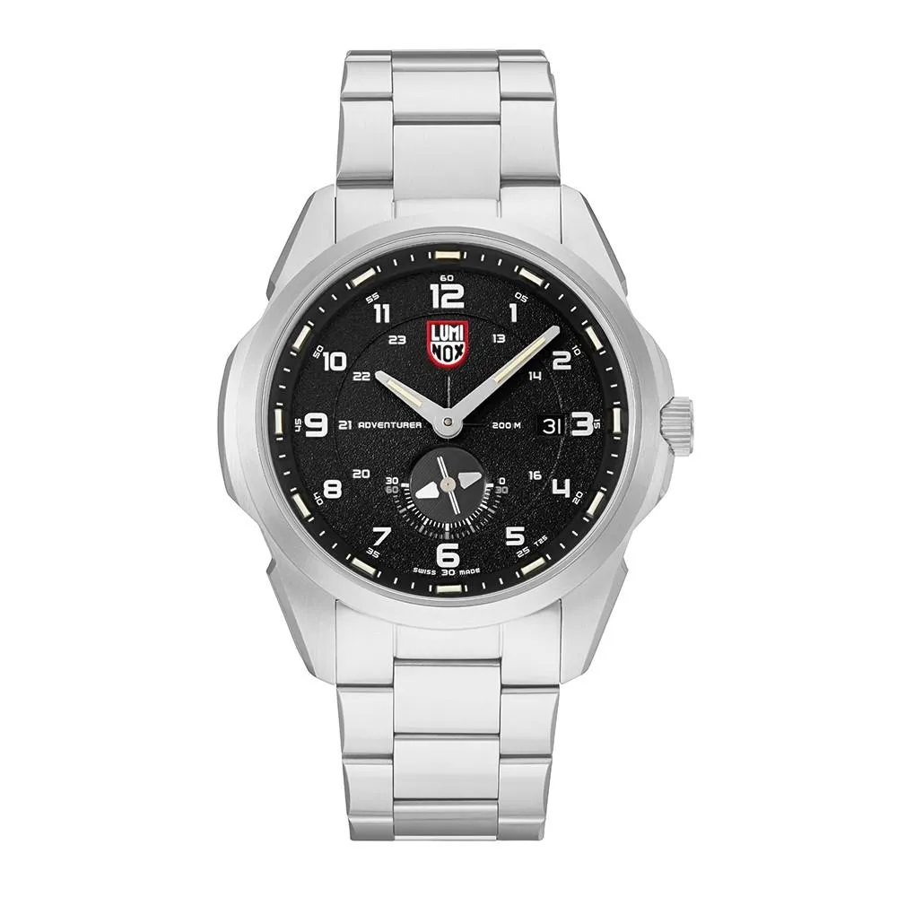 Luminox Men's Atacama Adventurer 1760 Series Stainless Steel Bracelet Black Analog Dial Quartz Watch - XL.1762