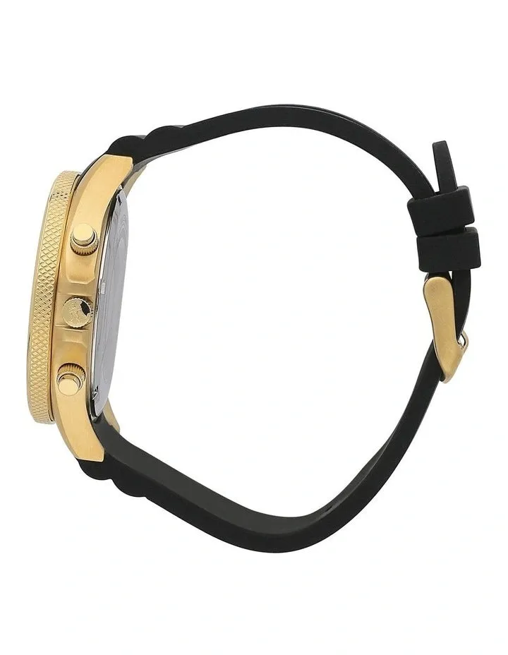 MASERATI SFIDA 44mm,chronograph,Yellow Gold PVD case,Screw Case Back and Crown Strap WR100m - R8871640001