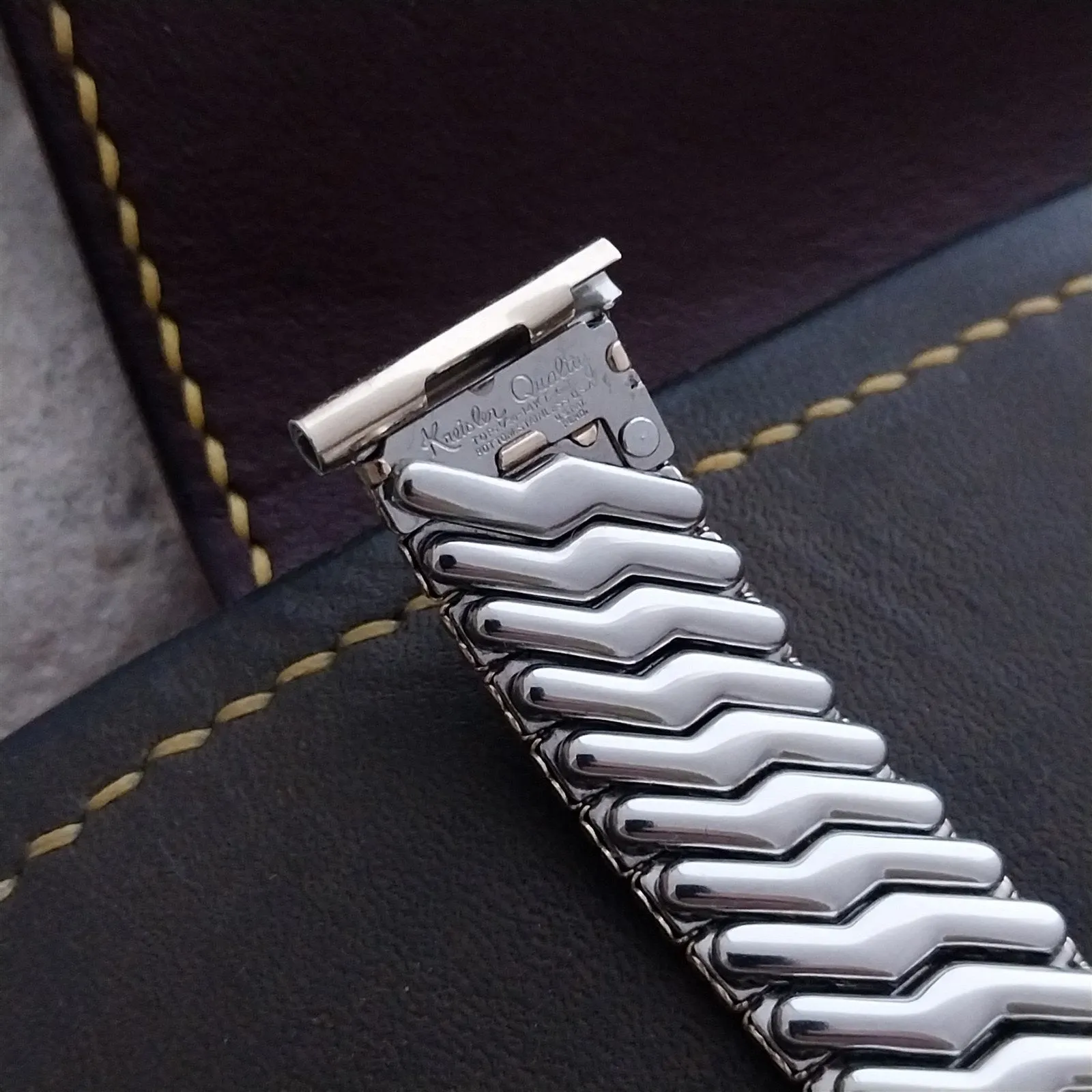 mcm Kreisler 14kt Yellow Gold-Filled Golden Bamboo Unused 50s Vintage Watch Band