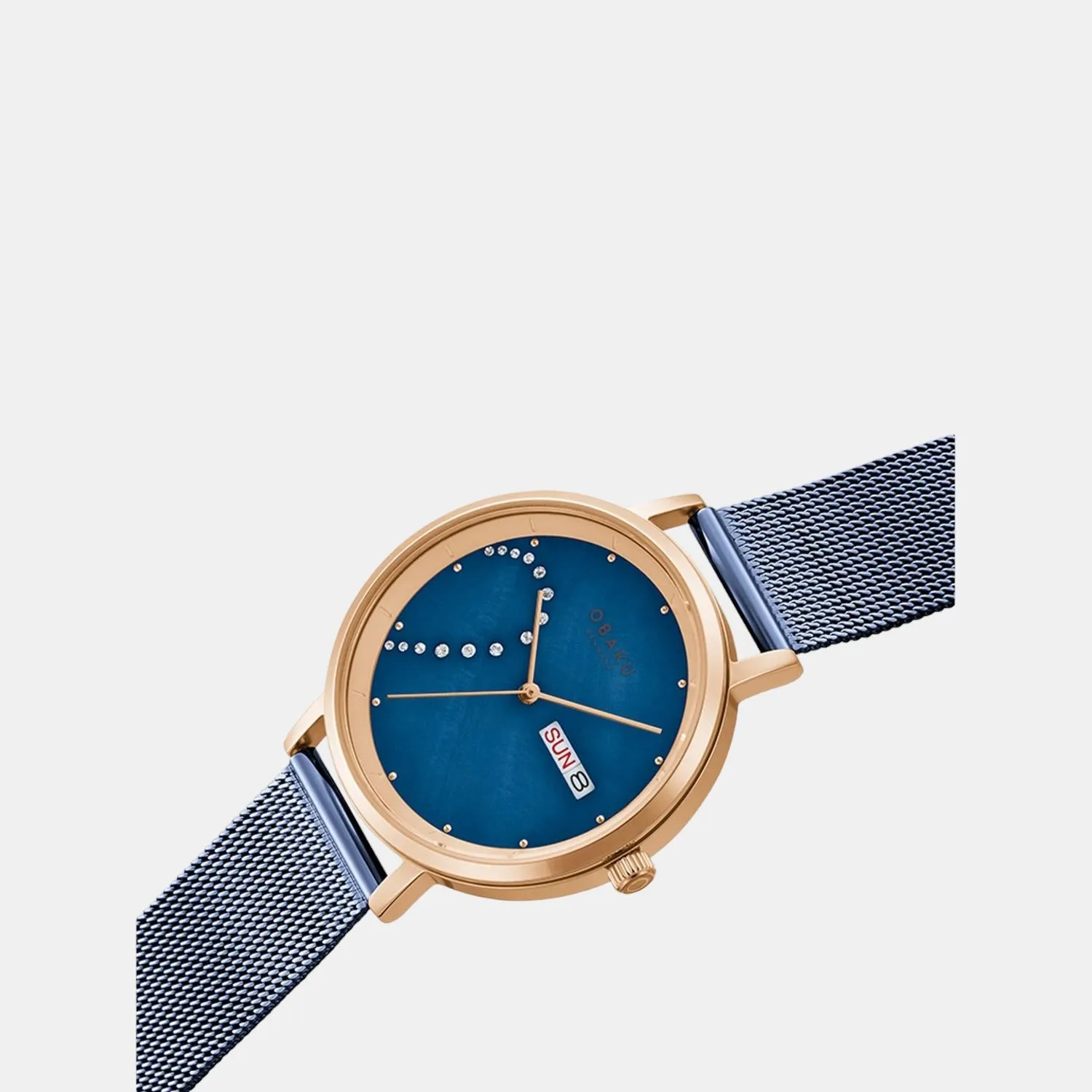 Men Blue Analog Stainless Steel Watch V248GHVLML