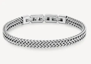 Men's Stainless Steel Double Chain Bracelet by Brosway