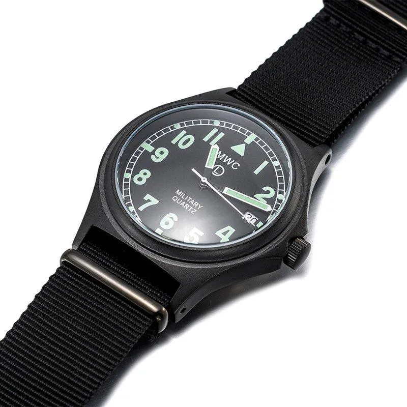 MWC G10 50m Water Resistant PVD Stealth with Battery Hatch, Solid Strap Bars and 60 Month Battery Life