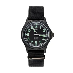 MWC G10 50m Water Resistant PVD Stealth with Battery Hatch, Solid Strap Bars and 60 Month Battery Life
