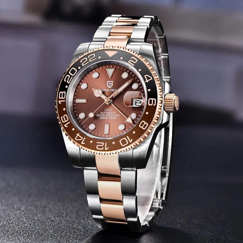 New PD-1662 Men's Watch GMT40mm Mechanical Watch, Sports, Waterproof. Dr