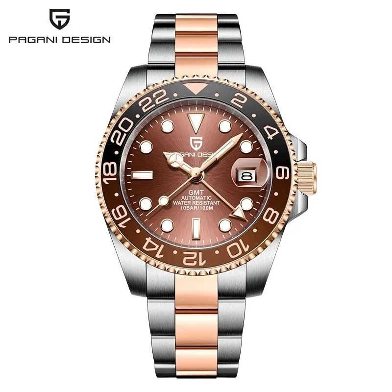 New PD-1662 Men's Watch GMT40mm Mechanical Watch, Sports, Waterproof. Dr