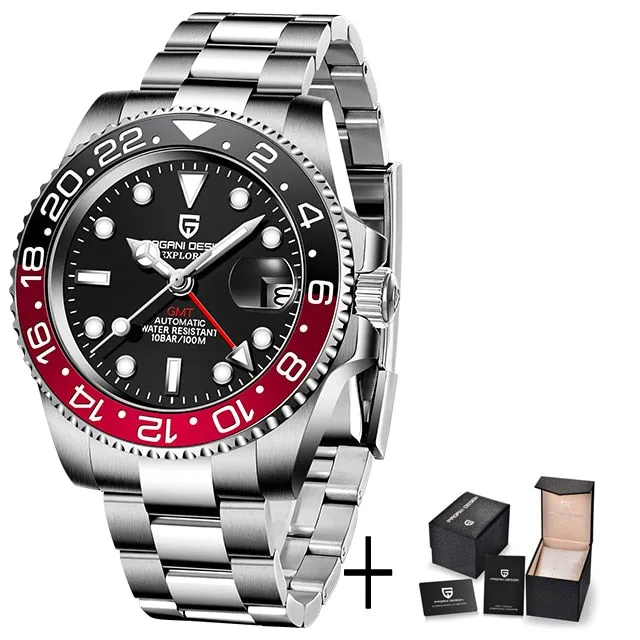 New PD-1662 Men's Watch GMT40mm Mechanical Watch, Sports, Waterproof. Dr