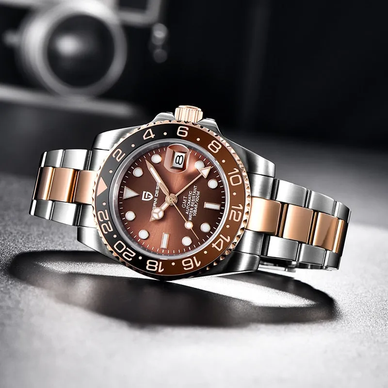 New PD-1662 Men's Watch GMT40mm Mechanical Watch, Sports, Waterproof. Dr