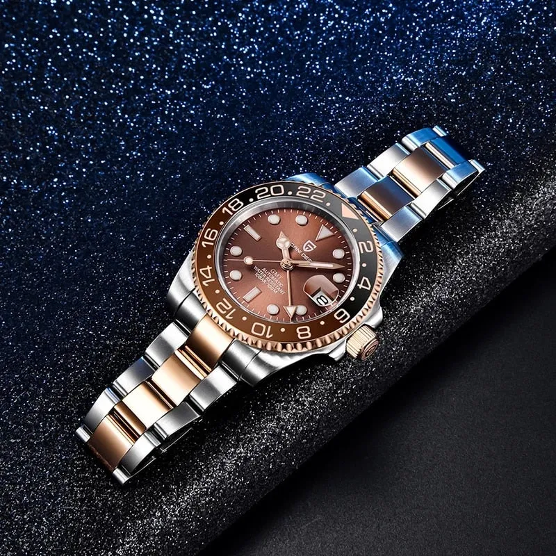 New PD-1662 Men's Watch GMT40mm Mechanical Watch, Sports, Waterproof. Dr