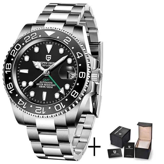 New PD-1662 Men's Watch GMT40mm Mechanical Watch, Sports, Waterproof. Dr
