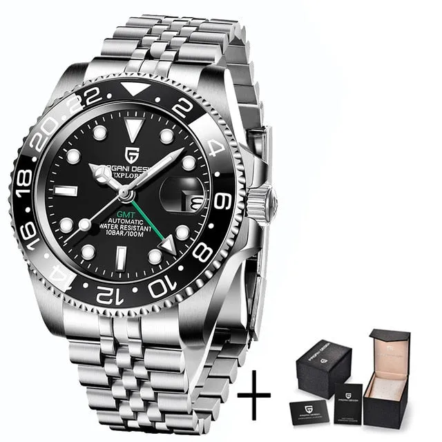 New PD-1662 Men's Watch GMT40mm Mechanical Watch, Sports, Waterproof. Dr