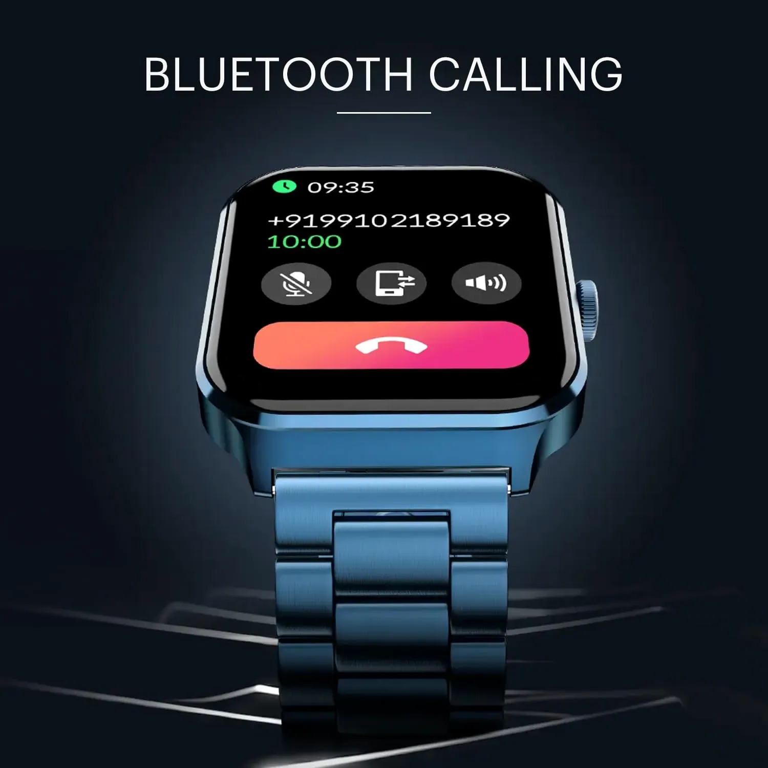 Noise Canvas Smart Watch with 1.96" Vivid Display, Functional Crown, BT Calling, 150  Watch Faces, AI Voice Assistant, Health Suiteᵀᴹ, 100  Sports Modes, IP67, Upto 7 Days Battery (Elite Silver)